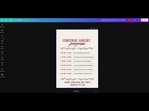how to make christmas program in canva (2026) - full guide