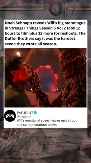 Will's big monologue in Stranger Things Season 5 Vol 2 took 12 hours to film & 12 more for reshoots.