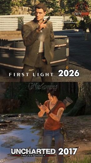 007 First Light Vs Uncharted: The Lost Legacy - Pistol Reload