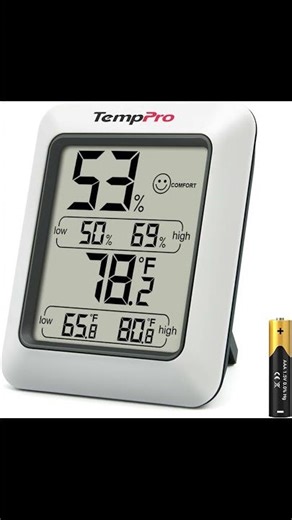 Digital Hygrometer for Home Decor Living Rooms - Track Temperature & Humidity
