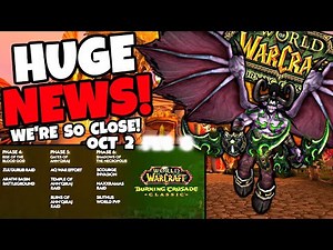 When is TBC Anniversary Coming? Blizzard FINALLY Has News For Classic WoW Anniversary!