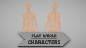 Flat World - Base Characters - Rigged by Silver Delivery