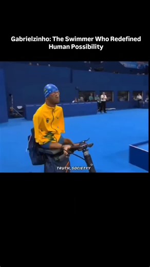 MotionByteX on Instagram: "Gabrielzinho was born with phocomelia no arms and underdeveloped legs a condition that might have limited others. But for him, water became freedom. At just 13, a PE teacher enrolled him in a school swimming meet. He took home three gold medals and never stopped. He learned to swim not with arms or conventional kicks, but by undulating his torso and hips like a dolphin. At 19, he entered the 2020 Summer Paralympics and won two golds and a silver. In 2024 at 2024 Summer