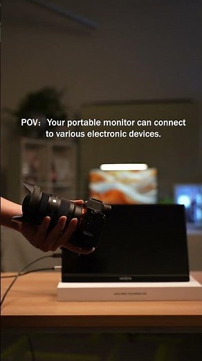 Connect the #arzopa portable monitor to...