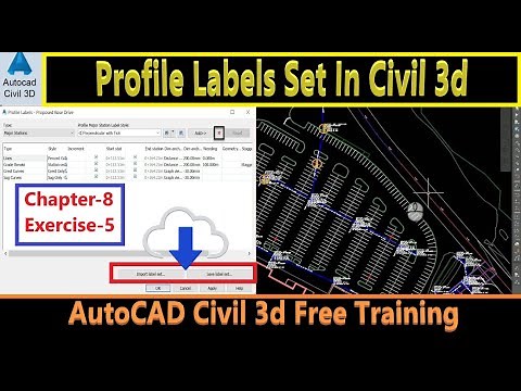 How to Apply Profile Label Set in AutoCAD Civil 3d | Add Labels at Profile Geometry | Civil3d Course