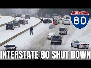 Interstate 80 Shut Down After Massive Car Crashes - I-80 Closed Due to Snowstorm