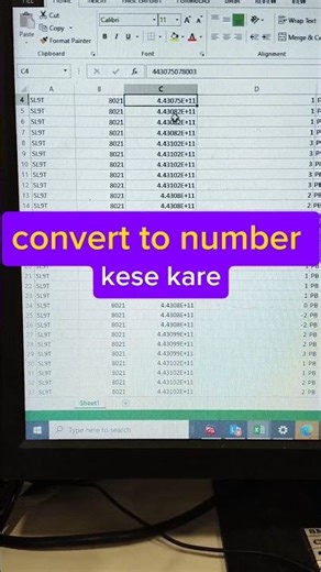 Convert Text to Number in Excel Instantly! ⚡#excel