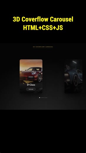 GhostDev777 on Instagram: "3D Coverflow Carousel #html #css #js #javascript_projects #coding"