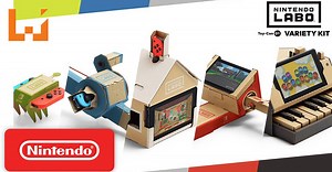 Nintendo正式推出《Nintendo Labo》！纸板设计免费下载！