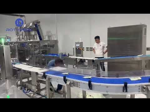 Rotypack turnkey solution from roll film filling to palletizing