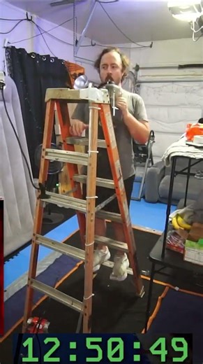 24 hours on a ladder challenge went well