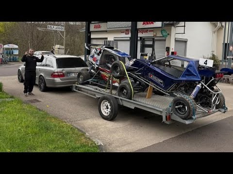 On s’est plantés dans la boue avec la Mercedes ! Kartcross Bazaiges 💥