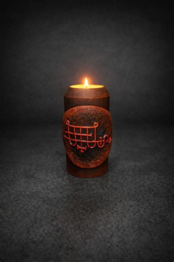 Bune Sigil Goetia Lesser Key Solomon Candlestick - Etsy Australia