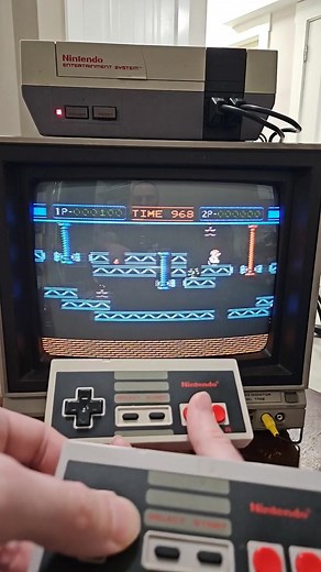 Gyromite CRT gameplay #videogames #gamingcommunity #nintendo #retrogaming #nes | Retro Adam