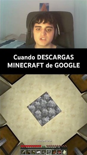 When you DOWNLOAD MINECRAFT from GOOGLE! 🫪💀 #minecraft #shorts