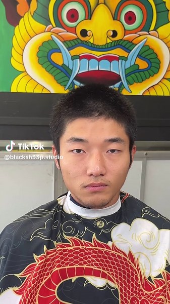 Buzz Cut Skin Fade with Boxed Fringe Style