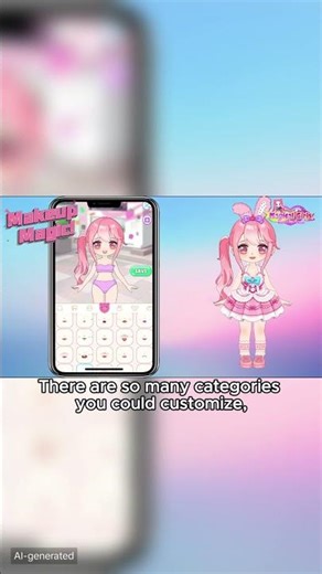 Create cute outfits in this relaxing anime dress up game offline.
