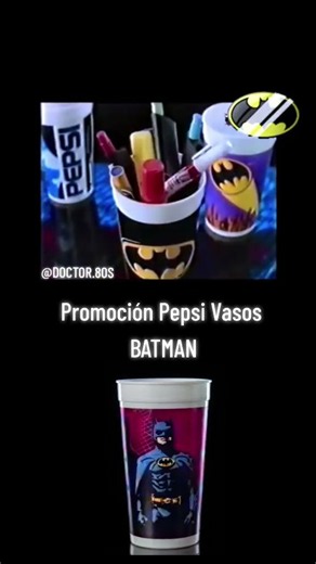Comercial 1989 Pepsi Vasos Batman