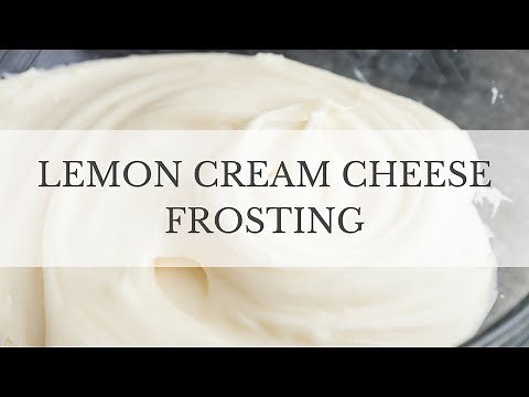 Lemon Cream Cheese Frosting Recipe