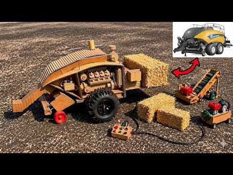 How To Make Bhusha Machine At Home | How to Make a Hay Baler Machine With Cardboard at Home 🔥