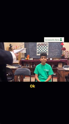 A short interview with my student Lucas. He’s being waiting for his chance to play with his friend London. Their matches were intense, amazing chess from both sides | Tecumseh Chess