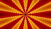 Circus animated rotation looped background of red and gold lines...