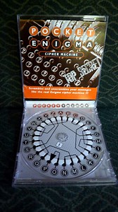 Pocket Enigma Machine in a CD jewel case