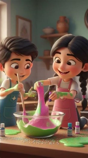 Make Gooey Slime at Home! Kid-Friendly DIY 😍 #shortvideo #shortfeed #kidsscience #slimeasmr #2026