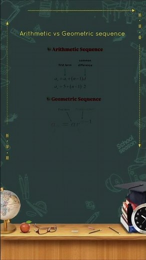 arithmetic vs Geometric sequence #maths #shortsfeed #short #education