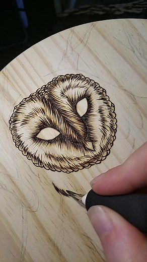 Detailed Owl Pyrography Wood Burning Art | Mindfulness through Art