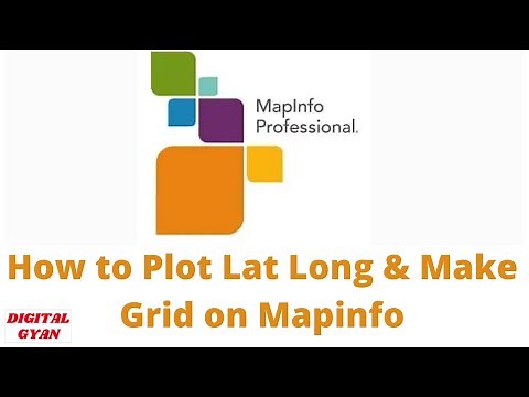 Mapinfo:-How to plot lat long & make grid on mapinfo.|| By Chandra Mohan Singh