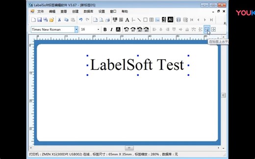 LabelSoft排版打印视频演示