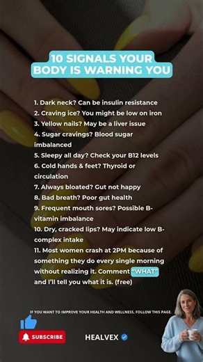 🚨 Your body whispers before it screams. #longevity #wellnessforlife #wellnesstips #healthfacts