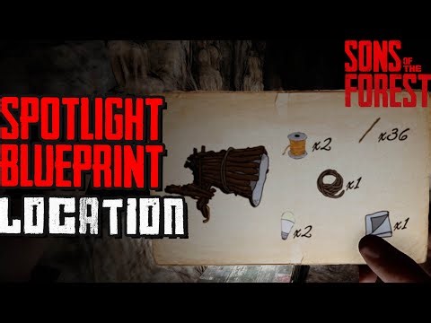 Spotlight Blueprint Location | Sons Of The Forest