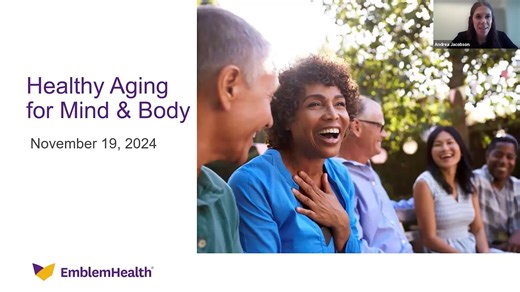 Webinar on Healthy Aging for Mind and Body