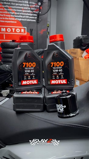 Honda X-ADV oil change using Motul 7100 and filter by K&N #layzmotor #jajanlucu #motul #xadv