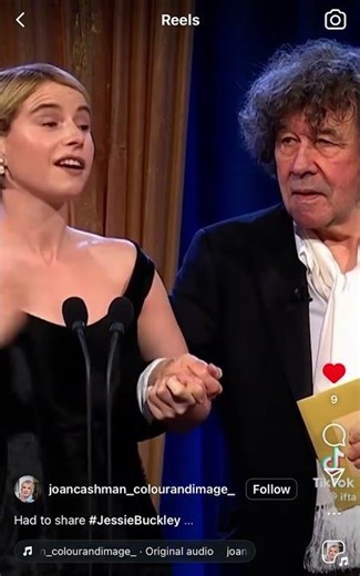 Stephen Rea 😍 presented IFTA 2026 Best Actress Film award to Jessie Buckley 20-Feb-2026 IFTAS