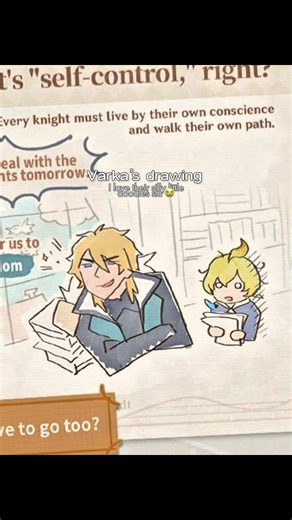 Varka Helps Klee: A Genshin Impact Drawing Adventure