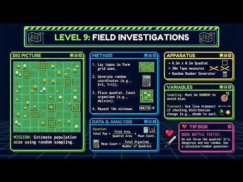 GCSE Biology Required Practical 9 | Using Quadrats and Transects (AQA)