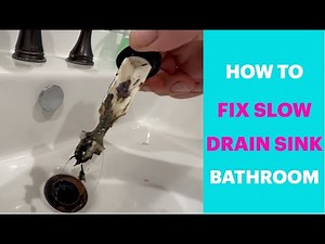 How to Fix A Slow Draining Bathroom Sink - EASY!