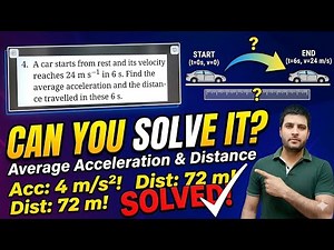A car starts from rest and its velocity reaches 24 m/sec in 6 sec.Find the average acceleration.