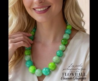 FLOWBALL Tropical Waterfall Necklace - Necklace Sold as a KIT (to Make Yourself) or Finished, Already Assembled (to Wear/to Give as a Gift) - Etsy