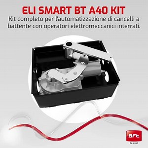 73 reactions · 17 shares | ✅È disponibile il nuovo Eli SMART BT A40 KIT, operatore 24V elettromeccanico interrato per cancelli a battente fino a 4 m di lunghezza, protocollo di comunicazione U-Link e finecorsa con encoder. Oltre ad una coppia di operatori, il kit comprende tutto ciò che serve per per rendere l'installazione più facile e veloce. Il kit non include le casse di fondazione. | BFT Automation | Facebook