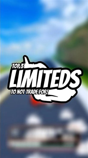 Top 3 LIMITEDS to NOT trade for in ROBLOX Jailbreak! 🙅‍♂️