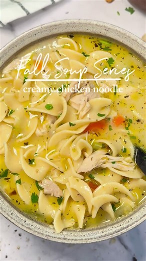 The Effortless Cook | Fall Soup Series is here! 🍲🥣 Chilly weather calls for soups and what better way to warm up than with a bowl of creamy chicken noodle... | Instagram