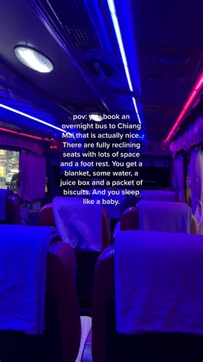 Luxurious Overnight Bus Experience in Thailand