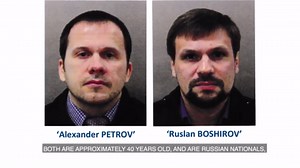 Two Russian nationals identified and charged in relation to Salisbury attack