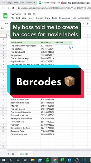 Logistical Excel Tips: Creating Barcodes for Efficient Logistics