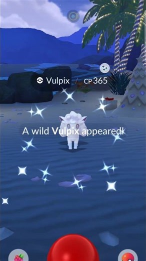 I found a Shiny Frozen Fox Vulpix in Pokémon Go! #pokemongo #youtubeshorts #pokemonshorts #pokemonza