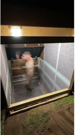 A Man Is Digging a Mysterious Pit in His Garden.